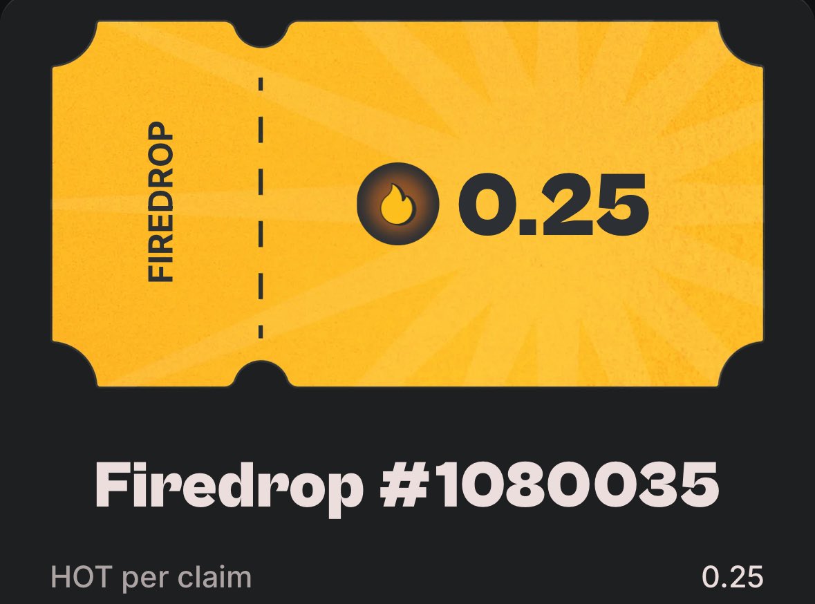 Gokui.eth 🦸⚡ ⚔️ (@gokui_eth) on Twitter photo Day 11 Of Posting <a href="/hotdao_/">HOT Protocol 🔥</a> Firedrop For My X Community Until Tge 🔥
0.25 $HOT Each ~
(FCFS)
🔗 Claim here- app.hot-labs.org/link?claim-eb4…
🏠 Join the Village- app.hot-labs.org/link?7709015-v…
⚡ Be quick before it’s gone! ⚡
#HOT #Firedrop #CryptoAirdrop #Web3 Day 11 Of Posting <a href="/hotdao_/">HOT Protocol 🔥</a> Firedrop For My X Community Until Tge 🔥
0.25 $HOT Each ~
(FCFS)
🔗 Claim here- app.hot-labs.org/link?claim-eb4…
🏠 Join the Village- app.hot-labs.org/link?7709015-v…
⚡ Be quick before it’s gone! ⚡
#HOT #Firedrop #CryptoAirdrop #Web3