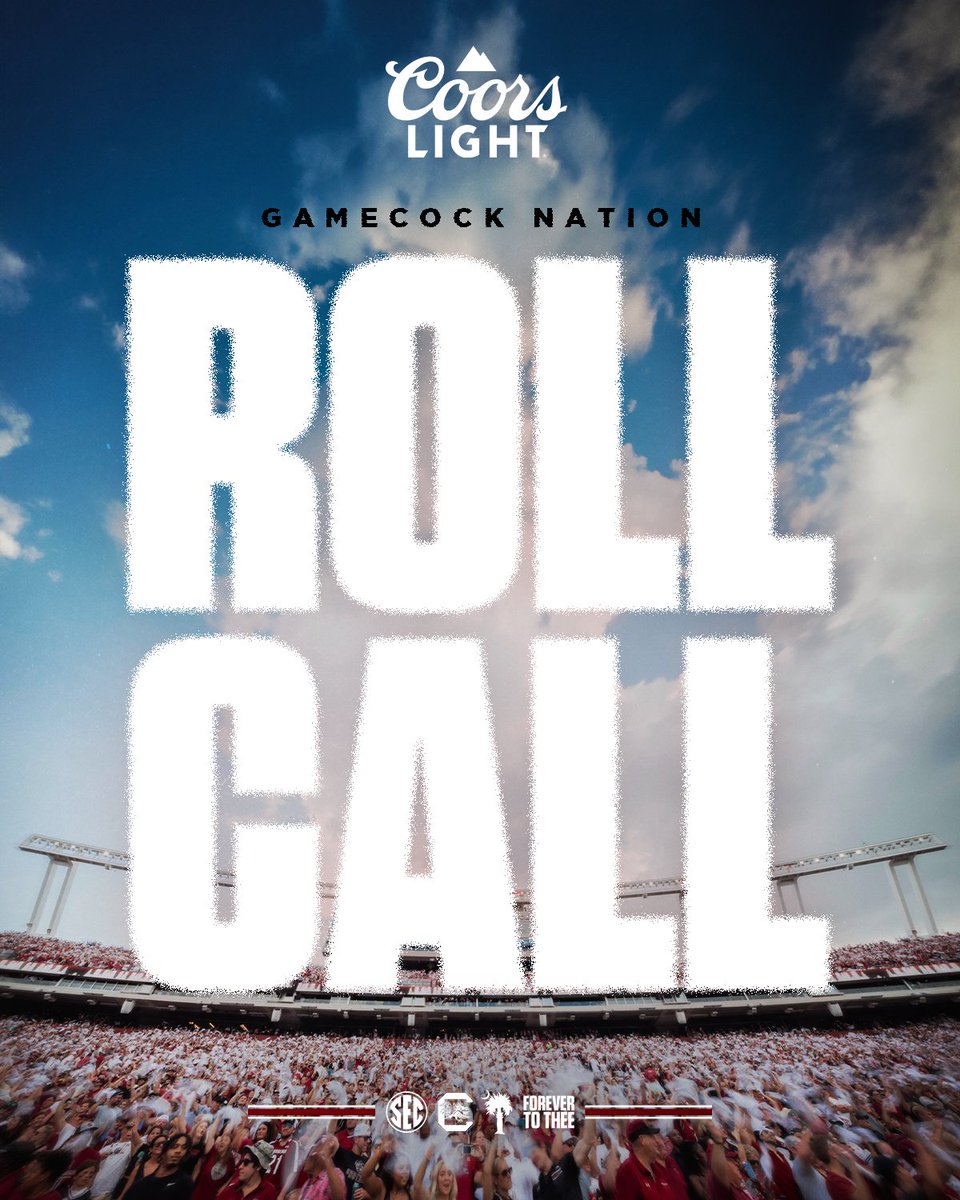 🗣️ ROLL CALLLLLL

Who's making noise with us in Atlanta tomorrow?!

#Gamecocks | <a href="/CoorsLight/">Coors Light</a>