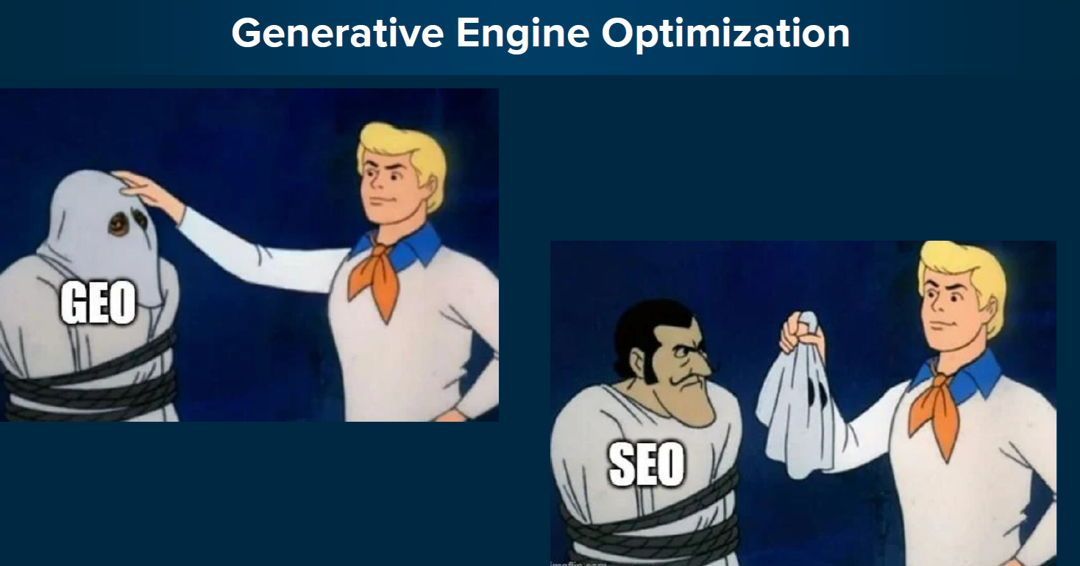 I'm leading my next speech on GEO with this slide 😀