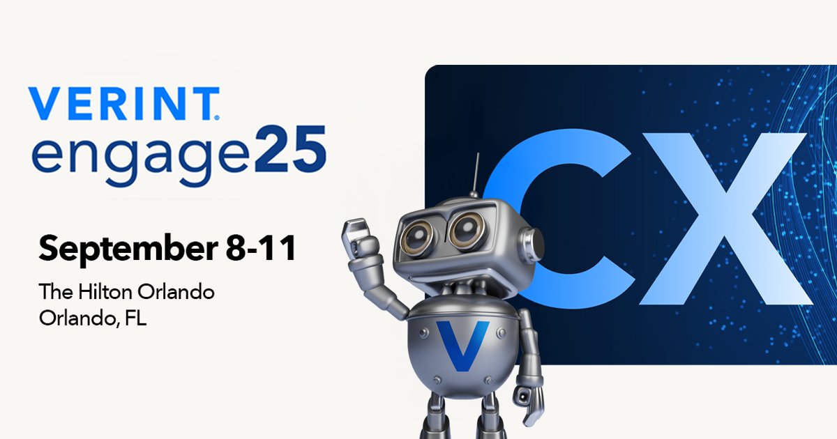 Constellation Research (@constellationr) on Twitter photo As #AI reshapes #CX + #EX, the Contact Center is no longer just a cost center—it’s the nucleus of the enterprise. Join <a href="/lizkmiller/">Liz Miller</a> on 9/10 at 3 PM ET at #VerintEngage25 as she unpacks how to capitalize on data + elevate automation. 🔗 zurl.co/Mfua4 #Engage25 As #AI reshapes #CX + #EX, the Contact Center is no longer just a cost center—it’s the nucleus of the enterprise. Join <a href="/lizkmiller/">Liz Miller</a> on 9/10 at 3 PM ET at #VerintEngage25 as she unpacks how to capitalize on data + elevate automation. 🔗 zurl.co/Mfua4 #Engage25