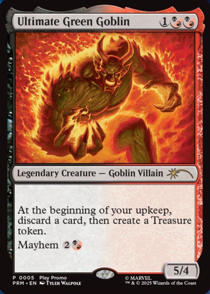 mtg 超稀少 FOIL仕様 優勝プロモ カーネイジ グリーンゴブリン ２枚 mtg 超稀少 FOIL仕様 優勝プロモ カーネイジ グリーンゴブリン 2枚