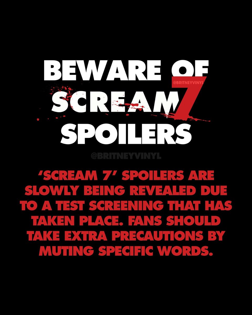 NO spoilers! Excited for the official trailer 🙌 😱 #Scream7 #horror