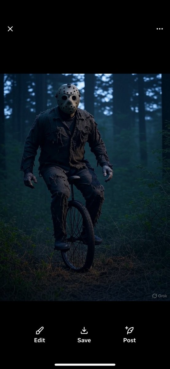 Well… this is embarrassing.  Someone finally caught how I get ahead of you without making a sound.  And don’t judge.  If I didn’t have this amazing career as a maniac slasher my mom 100 would’ve put me in a sideshow.  #fridaythe13th