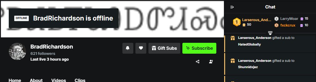 Winner of my silent 50 sub giveaway.
