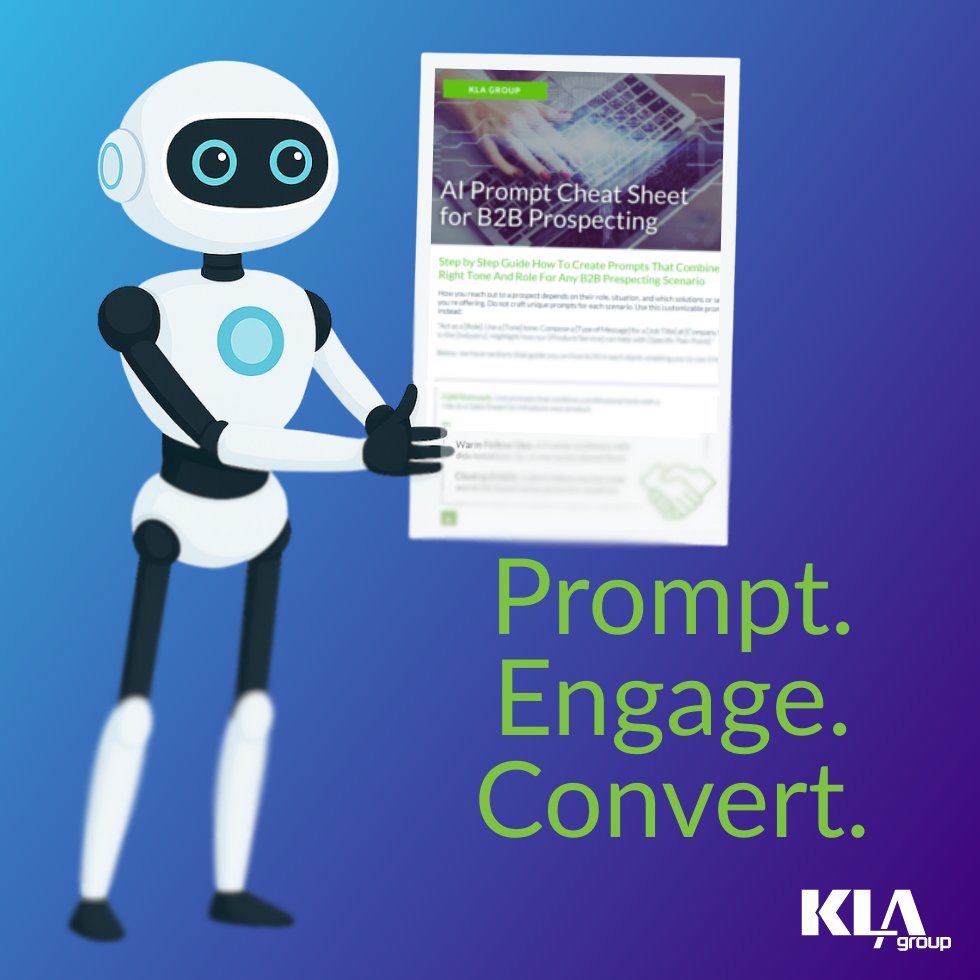 KendraLeeKLA's tweet image. Most sales teams spend too much time on the wrong leads. Our AI Prospecting Cheat Sheet shows you how to prospect smarter and win more meetings. hubs.li/Q03FDWs10 #KLAGroup #AIForSales