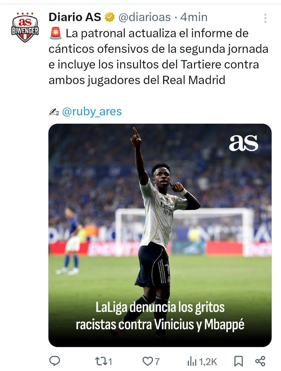 Vaya, vaya. Habrá que cambiar la pregunta que hacen machaconamente los ciudadanos periodistas.
¿Por qué sólo le pasan estas cosas a Vinicius... Y MBAPPE?