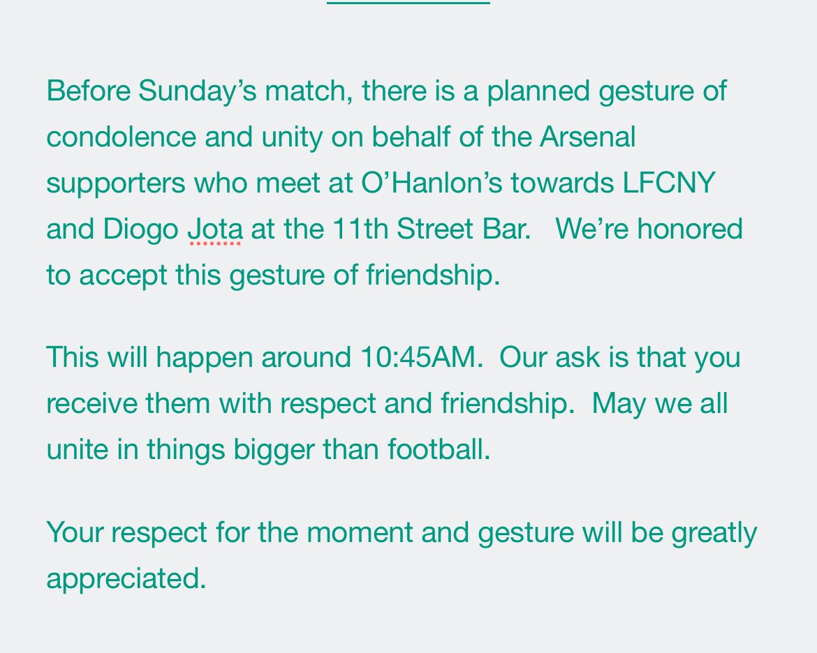 A quick announcement for those coming to the 11th Street Bar on Sunday.