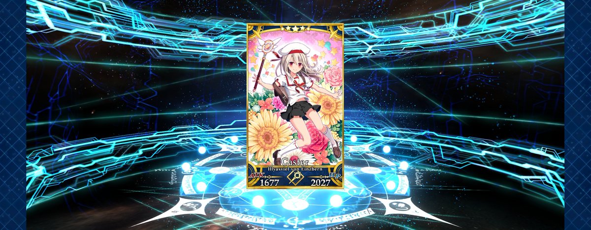 Accelsharp's tweet image. Finally! NP5 Illya after years. Now debating whether to go 120 or not. While Miyu I think will require a few more pulls for enough servant coins. Still waiting for Nero Bride to get her servant coins to complete her.