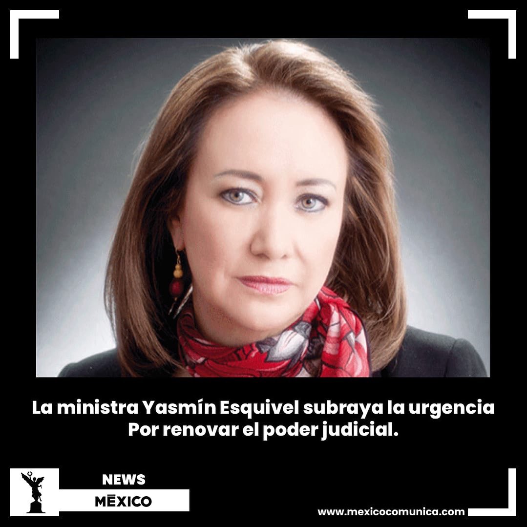 ℹ️✅ | La ministra Yasmín Esquivel subraya la urgencia de renovar el Poder Judicial para fortalecer una Suprema Corte más accesible y cercana. Destaca la transición hacia una justicia humanista y el avance en la paridad con más mujeres juzgadoras.⚖️👩🏻

#MexicoComunica #Justicia