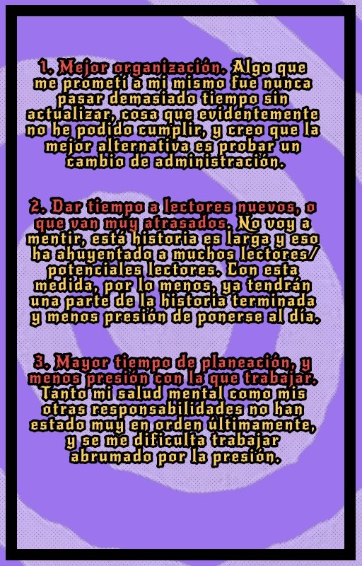 La decisión es de ustedes, esperaré hasta estrenado el próximo capítulo para tomar una postura de manera definitiva.

Igualmente, pase lo que pase prometo dar una continuación y final digno a esta historia. Tal y como merecen todos quienes me apoyan, o apoyaron alguna vez.