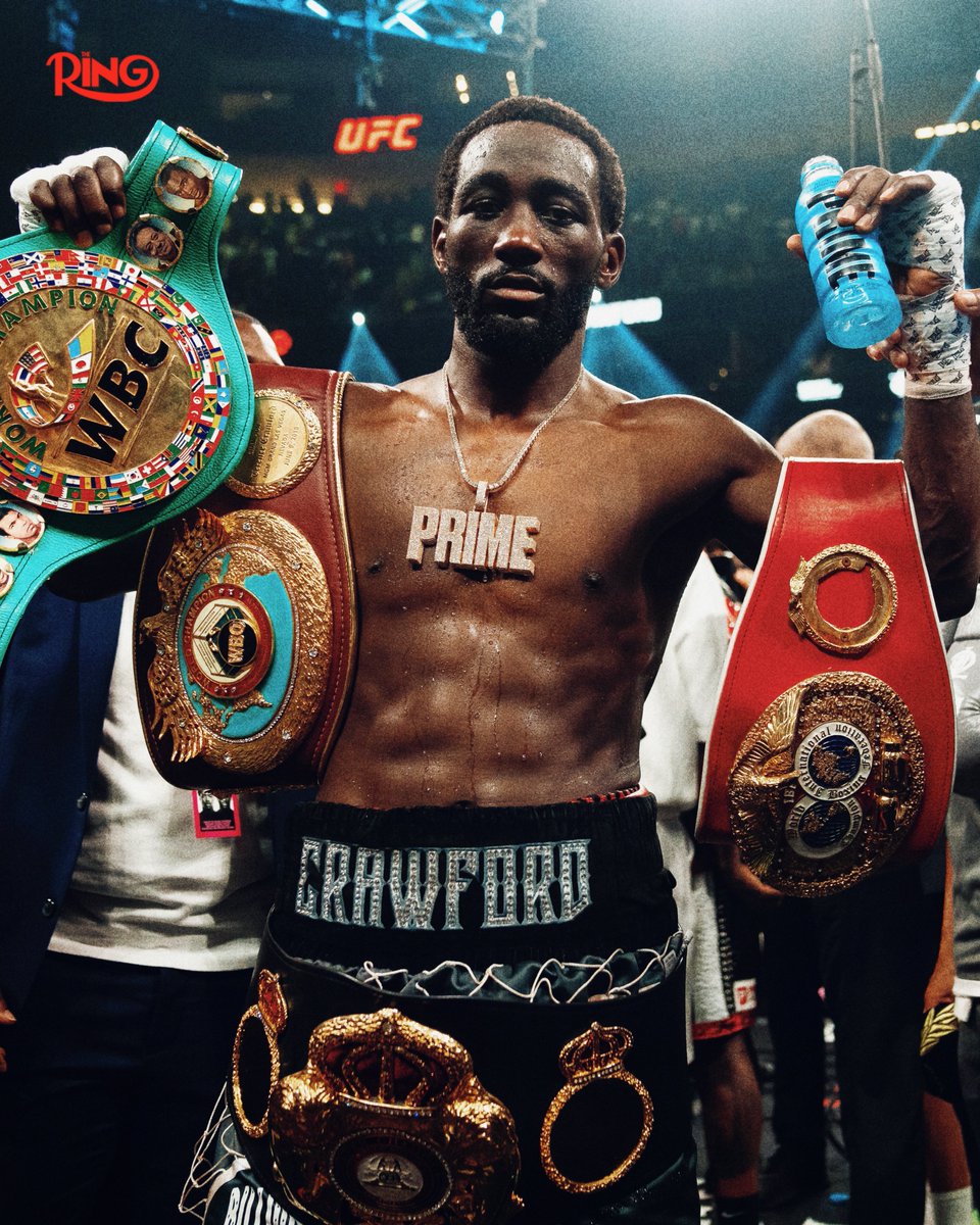 Reminder that Terence Crawford is the first male boxer in history to become undisputed champion in two weight classes in the four-belt era 🏆