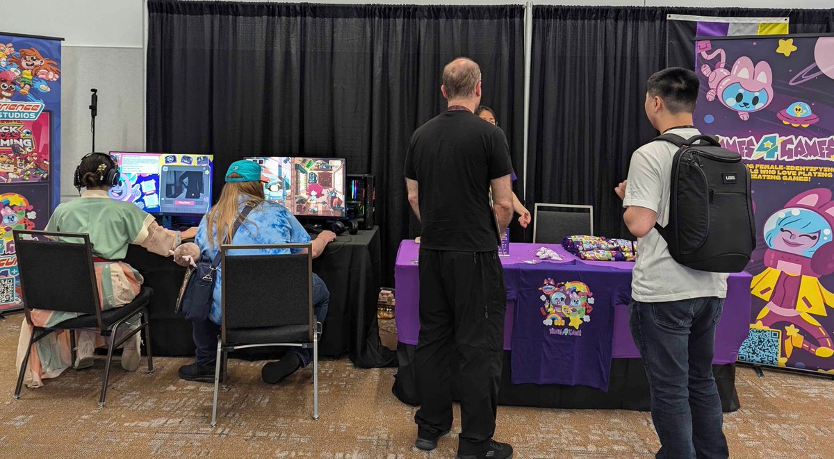 *coff coff* Remember we're @PAX West! 🔥🔥 in Summit Building Rm 440 where some cool, cool games 🎮 and cool, cool merch are waiting for you 👕 

#Dames4Games &amp; #PAXWest