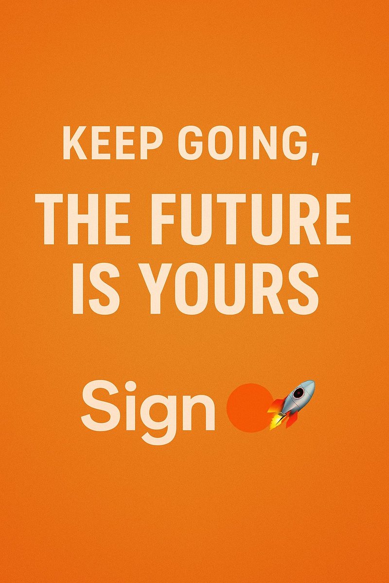 ZULAIYA14's tweet image. SiGM to everyone 🍊🧡🍊Every day you show up for Sign, you’re not just building a project… you’re building a legacy.

Small steps today Giant leaps tomorrow 
Consistency is the real superpower.

 #SignFam
#SignProtocol #Web3 #SuperApp
Day 114 🍊🧡🍊