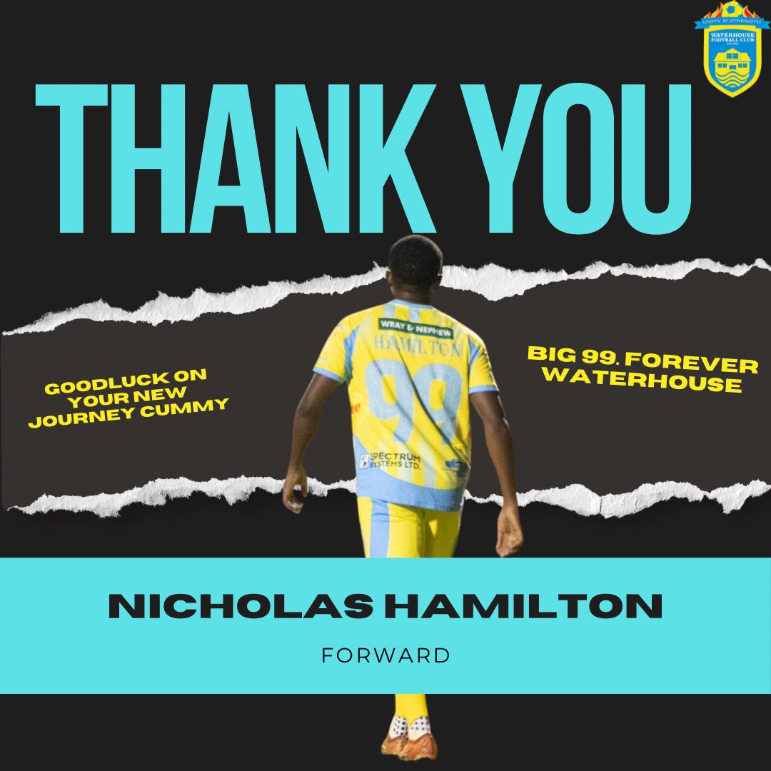 iamwaterhousefc's tweet image. 🩵💛 Farewell & Thank You, Nicholas Hamilton 💛🩵
Once a Waterhouse man, always a Waterhouse man. 💛🩵🌟
#ThankYouCummy #WaterhouseFC #UnityIsStrength