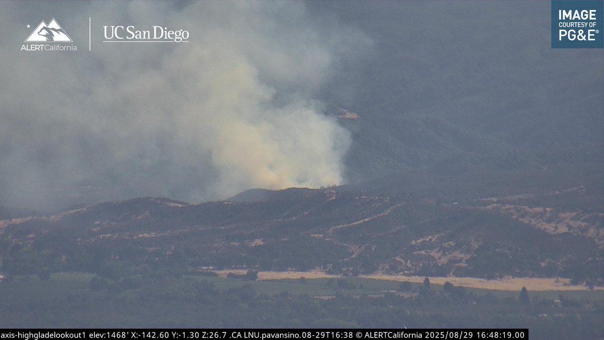 SkyzSmokey's tweet image. New start up in Lake County north of today's #PeterFire and West of Lakeport. 2-3 acres with first size up. We saw how the Peter Fire made some decent downhill runs around the same area earlier, will be interesting to see what it does. No Evacs yet.