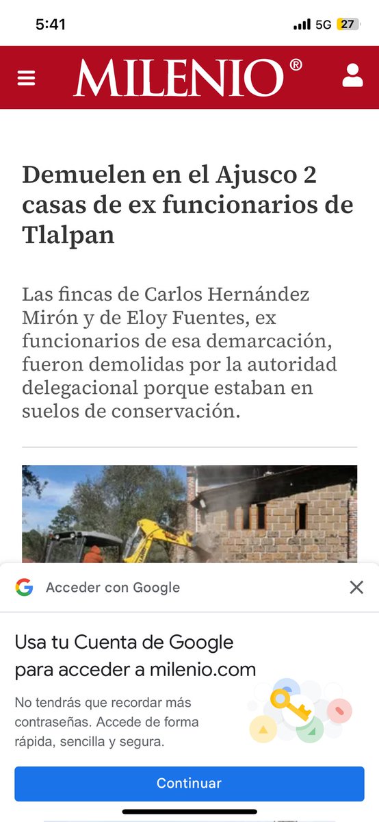 En 2016, siendo jefa Delegacional de Tlalpan, <a href="/Claudiashein/">Claudia Sheinbaum Pardo</a> ordenó demoler casas de políticos en suelo de conservación.

¿Hará lo mismo con la mansión de Noroña en Tepoztlán que también está en suelo de conservación?

¿O con los de Morena usa otra vara?

¿Ustedes qué creen?