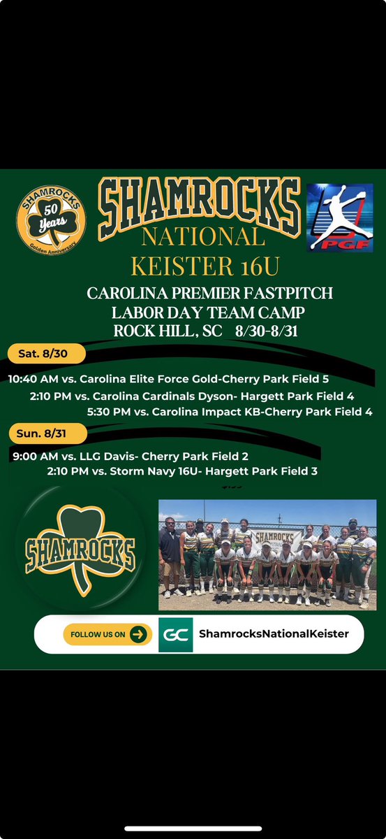 My schedule this weekend!