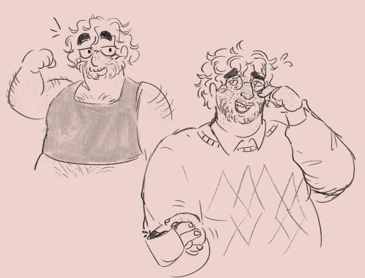 felttt like drawing s1 martin but i threw in my idk what season martin in a binder for funsiesssss #tma