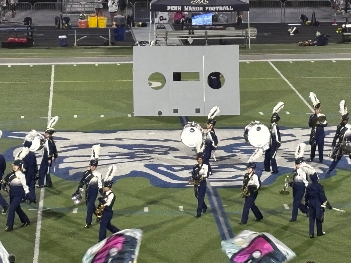The mix tape of the Penn Manor Marching Unit needs its own X account. #CometsRising 🔵🟡☄️📼