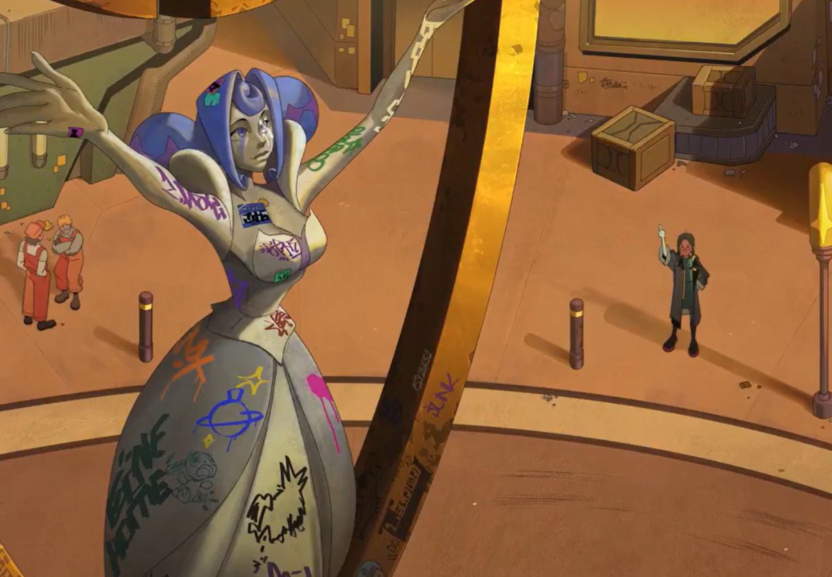 having the princess be the hated mascot of a man’s unethical corporation is actually a great allegory for women being scapegoated for men’s actions tbh