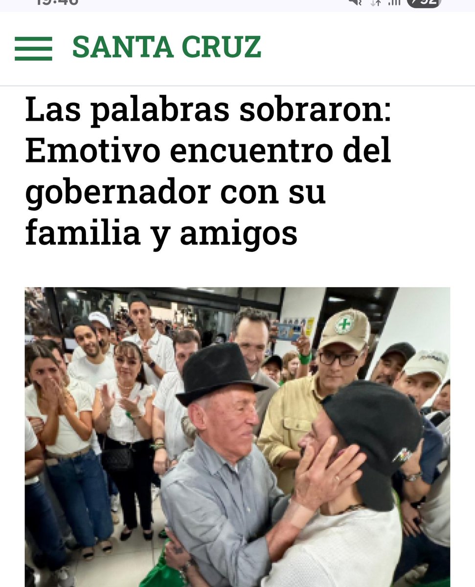 tutoquiroga's tweet image. ¡Libertad!
#Bolivia cambia. Camacho y Pumari, dos icónicos presos políticos que lucharon contra el fraude del depravado, esta noche están en casa y con sus seres queridos.
Dios los reconforte y a sus familias por el sufrimiento padecido estos años.