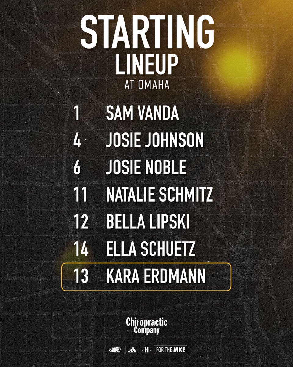MKE_Volleyball's tweet photo. Tonight's Opening Match Starting Lineup brought to you by @ChiropracticCo 

#ForTheMKE | #HLVB | #MKEVolleyball https://t.co/UM4rXXYcmB