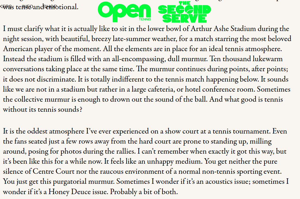 The best description of first-week Ashe that I've ever read, by <a href="/girinathan/">giri (read CHANGEOVER)</a>:
