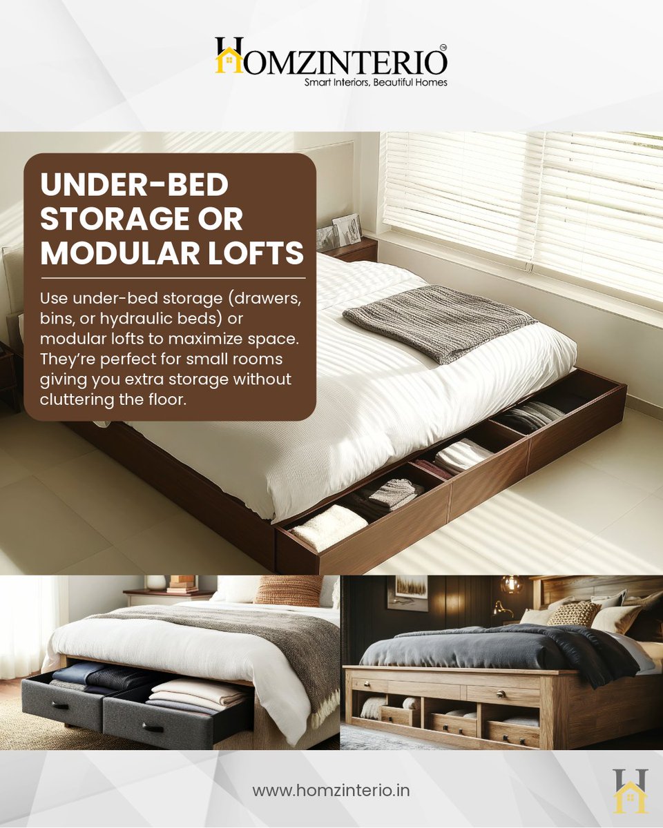 homzinterio's tweet image. Why waste space when your bed can double up as a secret storage hero? #designsmart #homzinterio #storagehack