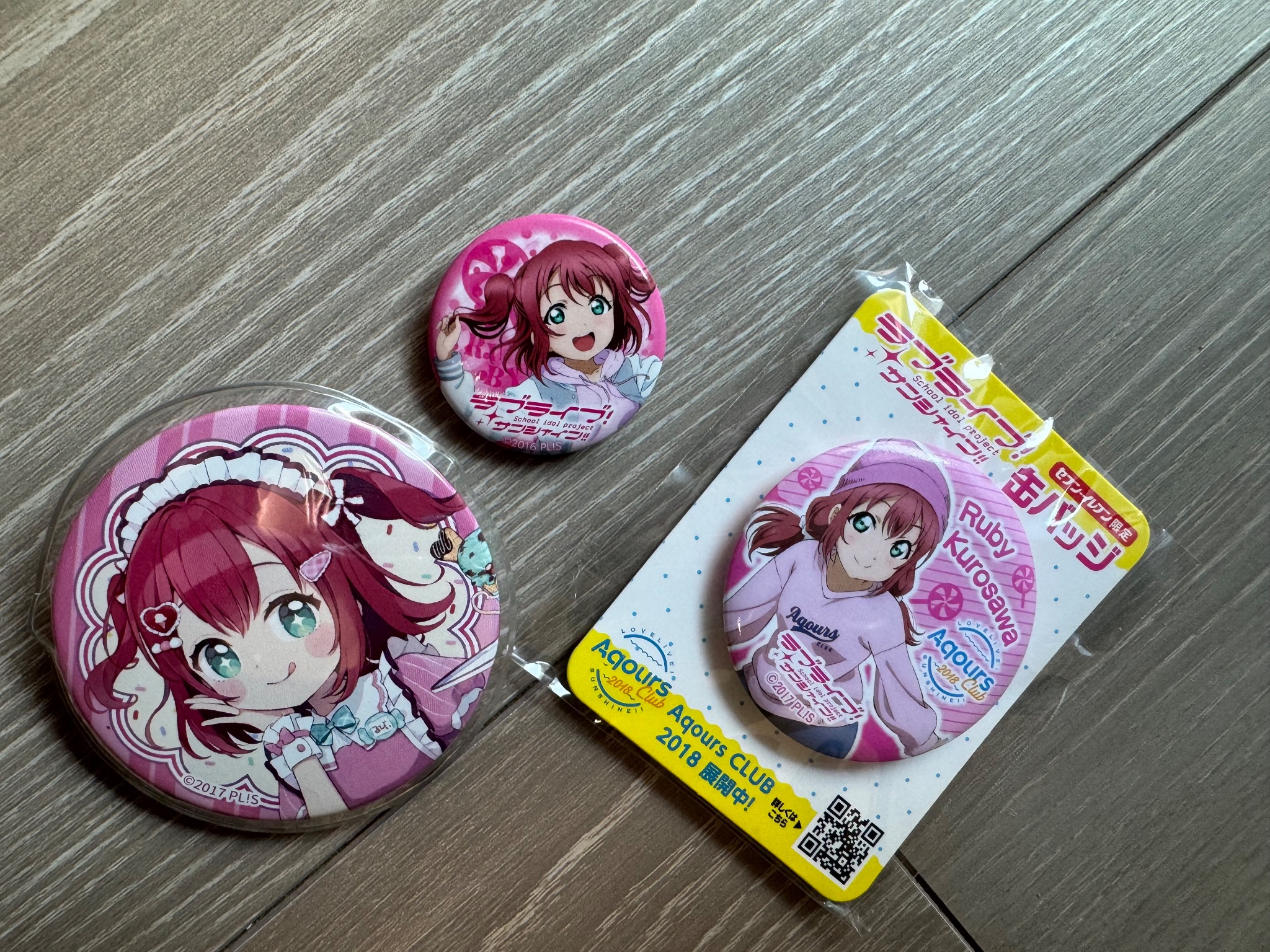 黒澤ルビィ＊缶バッジ グッズ-バッチ】ラブライブ！サンシャイン!! 描き下ろし 黒澤
