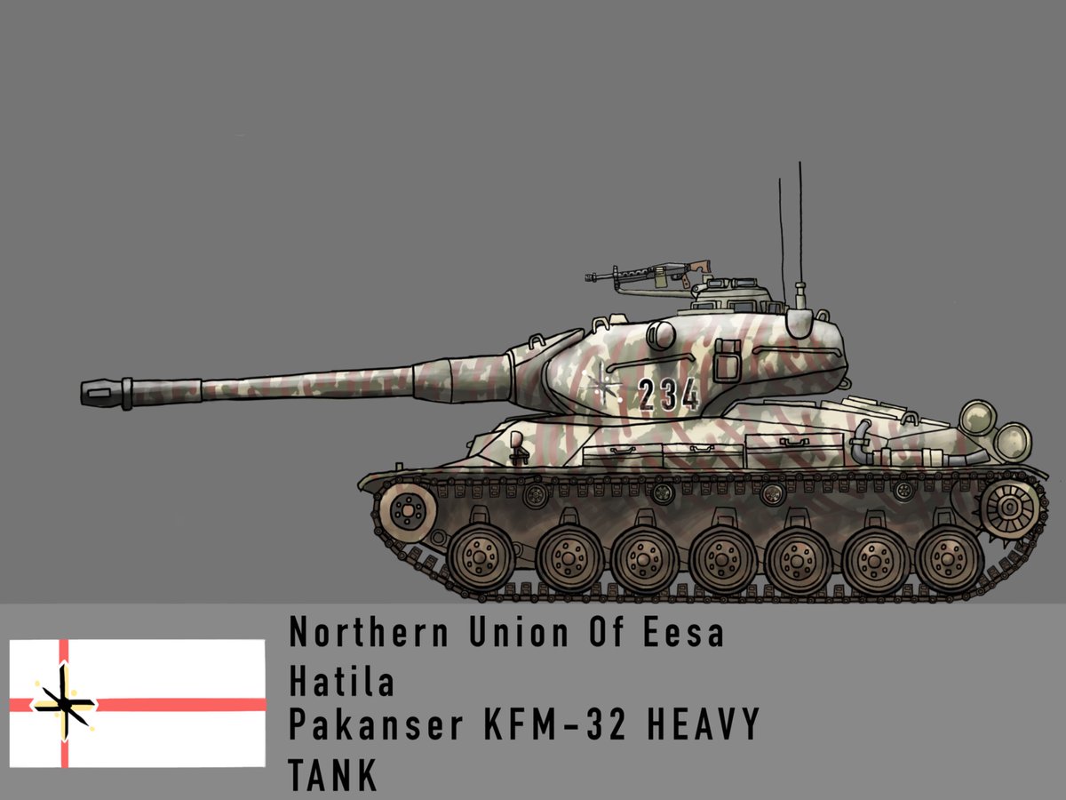Finished it

Northern Union of Eesa Hatila’s

Pakanser KFM-32 Heavy Tank