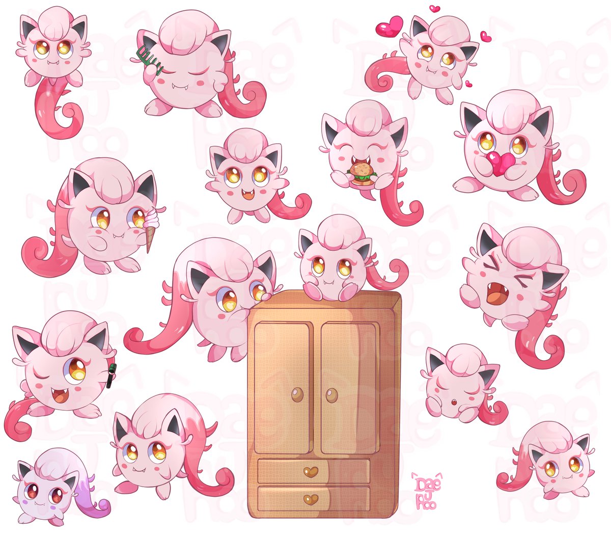 DaejRoo's tweet image. Today was my day off why not draw some cute Scream Tails?
#pokemon #screamtail