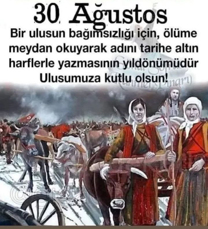 30 Ağustos Zafer Bayramı Kutlu Olsun