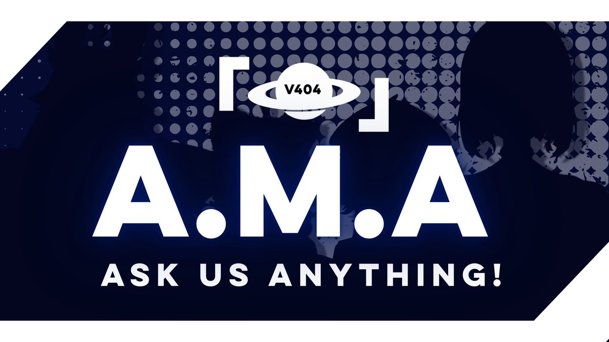 v404Live's tweet photo. ◤ V404 - AMA ◥
It's ALMOST time! V404 is having an AMA (Ask Me Anything) session! Join the fun early on Reddit or leave your questions below for us to answer!

🔗: https://t.co/scjgAjLi0R
—
#V404 #VTubers #VTuber #VtuberEN https://t.co/Y5iozr7CJ2