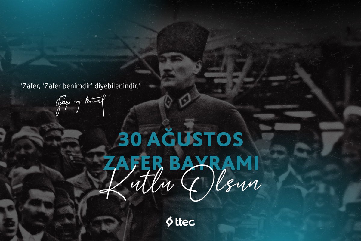 30 Ağustos Zafer Bayramı kutlu olsun!

#ttec #30Ağustos