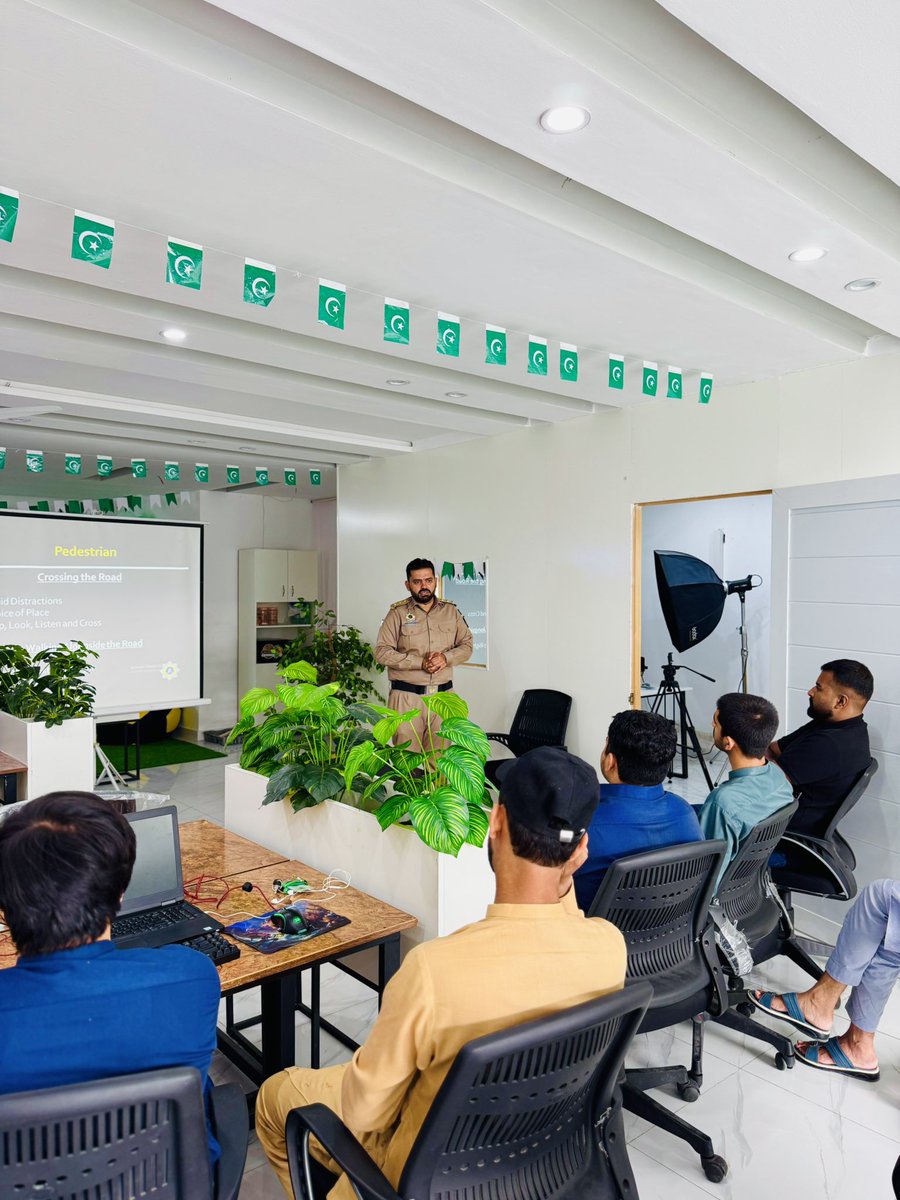 DevelopiosA's tweet image. We were privileged to host the National Highways &amp;amp; Motorway Police 🚦 at Developios for an insightful road safety awareness session.

Their guidance reminded us that safe roads begin with responsible choices. 

#Developios #RoadSafety #NHMP