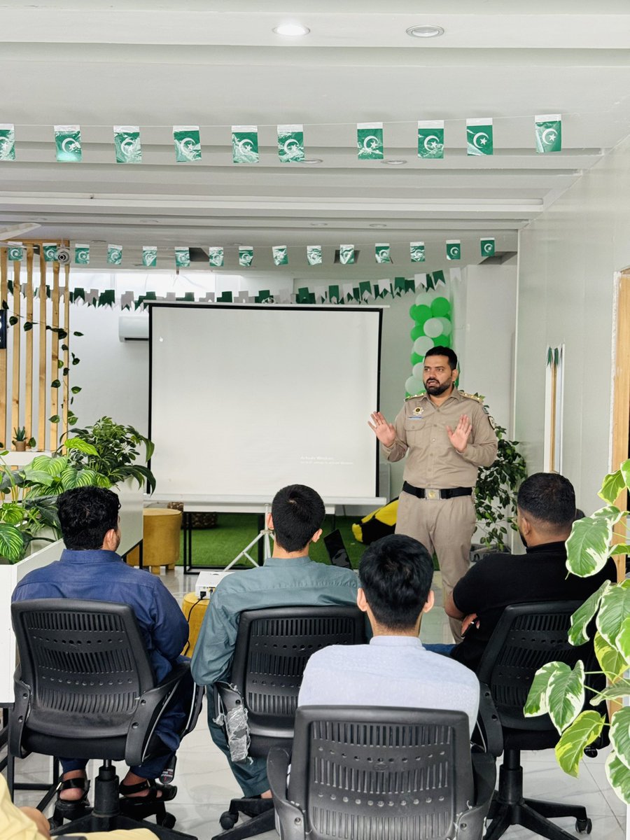 DevelopiosA's tweet image. We were privileged to host the National Highways &amp;amp; Motorway Police 🚦 at Developios for an insightful road safety awareness session.

Their guidance reminded us that safe roads begin with responsible choices. 

#Developios #RoadSafety #NHMP