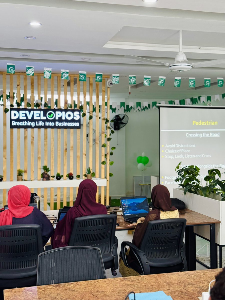 DevelopiosA's tweet image. We were privileged to host the National Highways &amp;amp; Motorway Police 🚦 at Developios for an insightful road safety awareness session.

Their guidance reminded us that safe roads begin with responsible choices. 

#Developios #RoadSafety #NHMP