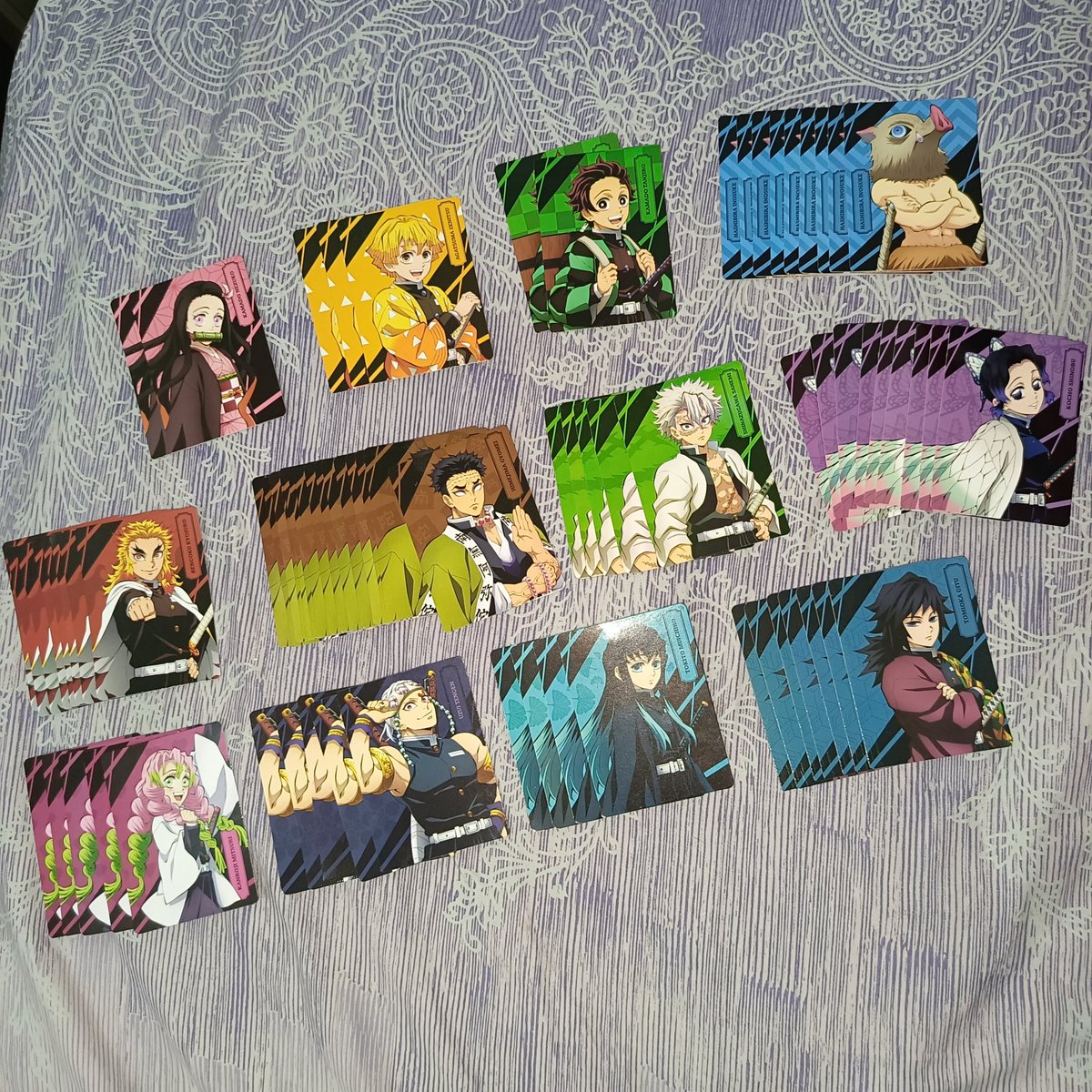 Hystrid's tweet photo. WTS Demon slayer famima

Have : 
Rengoku🔥 (7) ✅
Mitsuri💖 (4) ✅
Giyuu💦 (3) ✅
Shinobu🦋(7) ✅
Sanemi🌪 (7) ✅
Tengen🎶 (2) ✅
Muichiro🌫 (3) ✅
Gyomei🪨 (18) ✅
Zenitsu⚡ (1)  ✅
Inosuke🐗 (7) ✅

🍊: https://t.co/0XUNP61vbC

wtt wts wtb demon slayer card famima family mart https://t.co/scFZzDRA1p