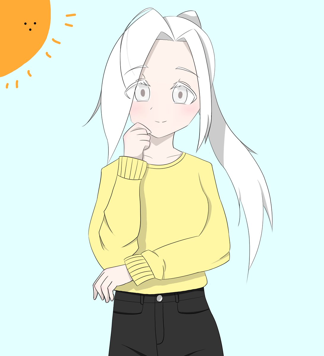 TVEO_otoxin's tweet photo. オリキャラのセインスを描きました。
DSiのうごメモを見ると2012年の12月20日にこのキャラを初めて書いてるみたいですね。13年前！ひぇ～ https://t.co/Uh1dK5buE3