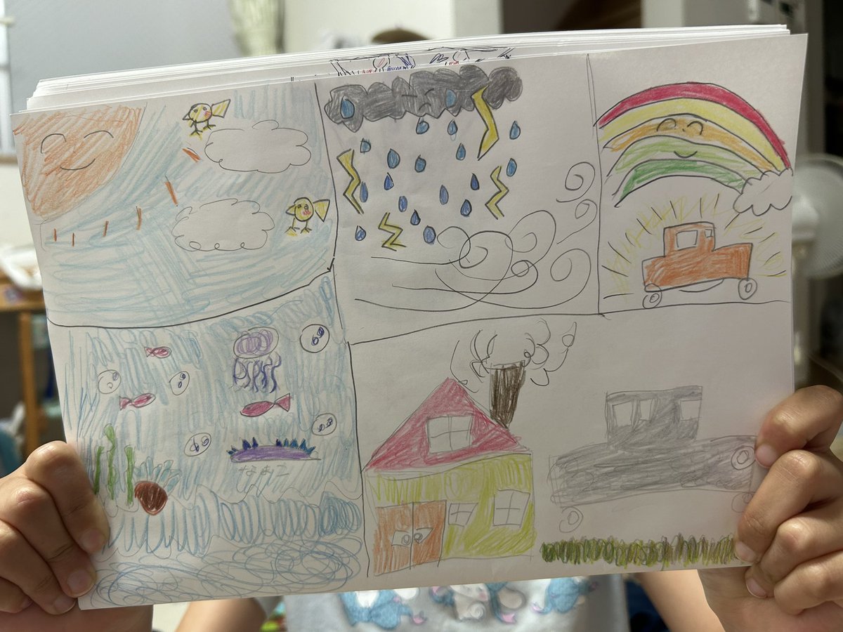 Sato_prog's tweet image. 今日の娘の1枚

#小学生　#絵