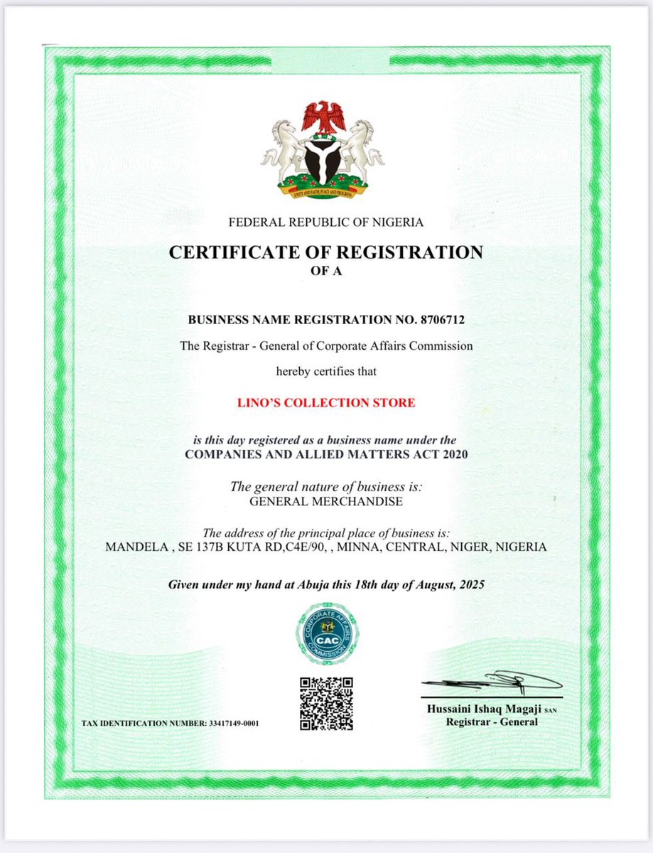 Linoβs Collection Store (@linos_store) on Twitter photo We are now verified by government CAC
Linoβs collection to the world
CEO : <a href="/Sambetting_tips/">Sam Betting Family</a> We are now verified by government CAC
Linoβs collection to the world
CEO : <a href="/Sambetting_tips/">Sam Betting Family</a>