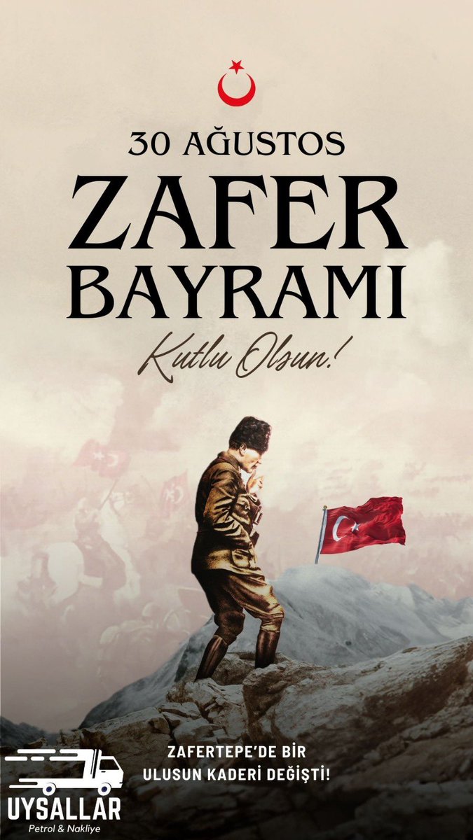 30 Ağustos Zafer Bayramımız Kutlu Olsun. Ne mutlu TÜRKÜM Diyene!
#30AgustosZaferBayrami #atatürk #zaferbayrami #türkiye #uysallarpetrolhsr