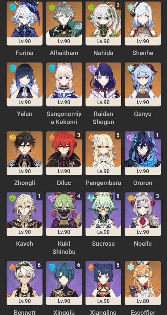 buat free cons nanti mending ambil chr apa dlu? sender juga ada cyno btw tysm babu!