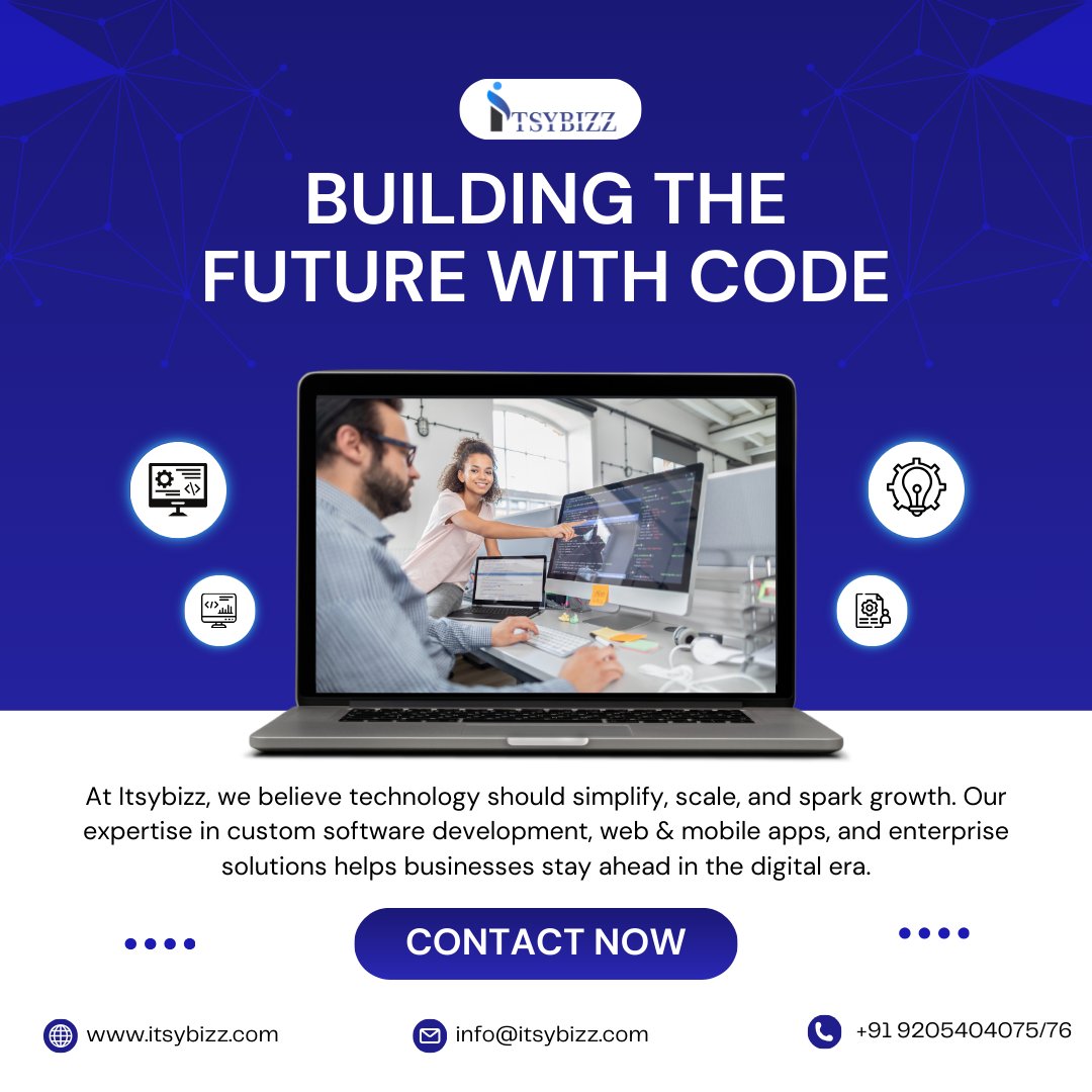 itsybizz's tweet image. Building the future with code!
At Itsybizz, we simplify, scale & spark growth through custom software, apps & enterprise solutions. 🚀
Let’s shape your digital success together! 🌐✨
👉 Contact us: itsybizz.com
#Itsybizz #FutureWithCode