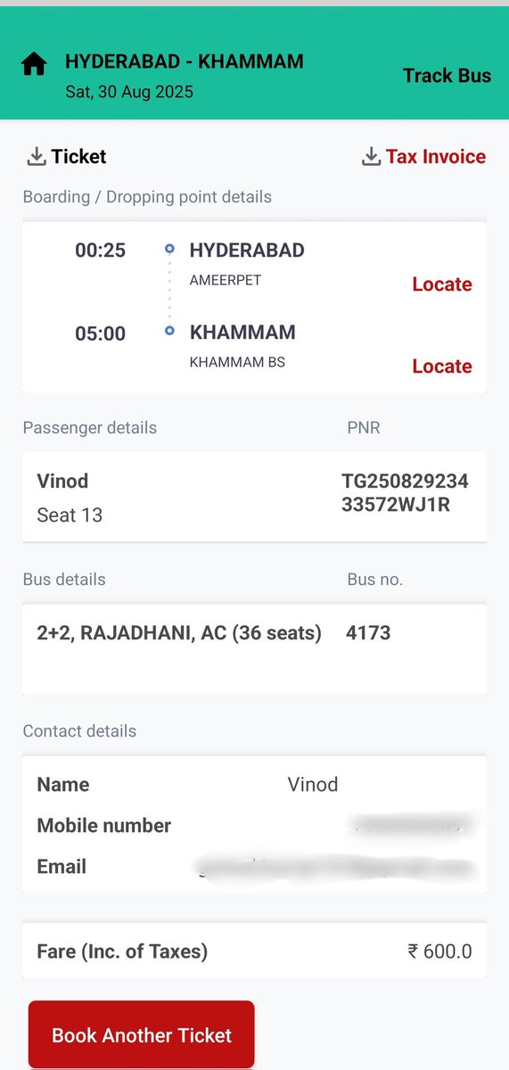 gvinodkumar1318's tweet photo. @TGSRTCHQ @revanth_anumula @Ponnam_INC @TelanganaCMO @SajjanarVC రూ.#389 తో మొదలైన నా టికెట్ #బుకింగ్ రూ.#429 , రూ.#600 వరకూ చేరడానికి గల లెక్క తెలియజేయగలరు.  రూ.#211 దేనికి అదనంగా ఖర్చు నాపై పడుతుంది , దాని తాలూకా పట్టిక గతంలో చూపించేది #కానీ ఇప్పుడు చూపించకపోవడానికి గల కారణం ? https://t.co/zfBW7KUlks