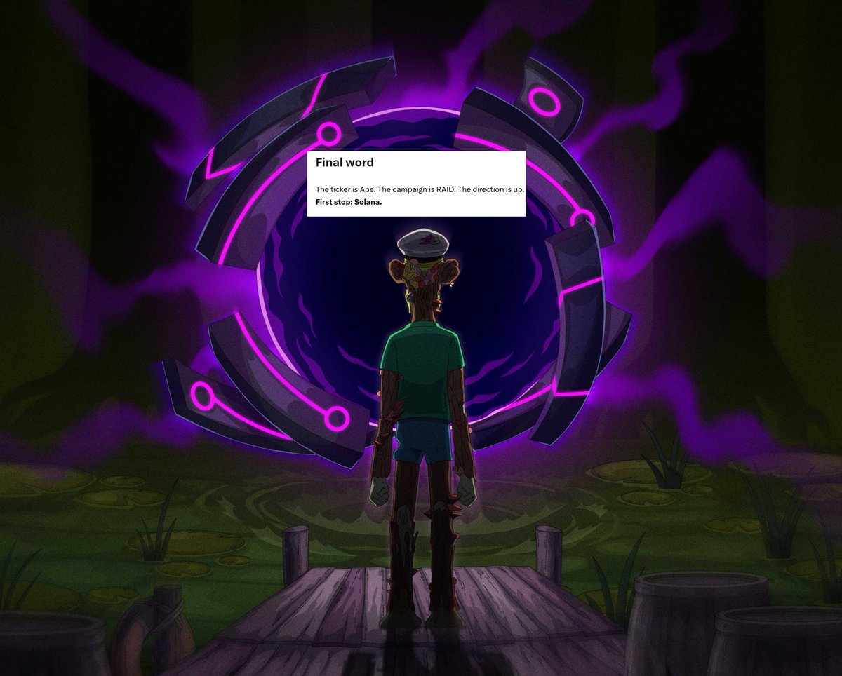 Based <a href="/apecoin/">ApeCoin</a> &amp; <a href="/BoredApeYC/">Bored Ape Yacht Club 🍌</a>  jump in to <a href="/solana/">Solana</a>

x.com/OxSimpleFarmer…