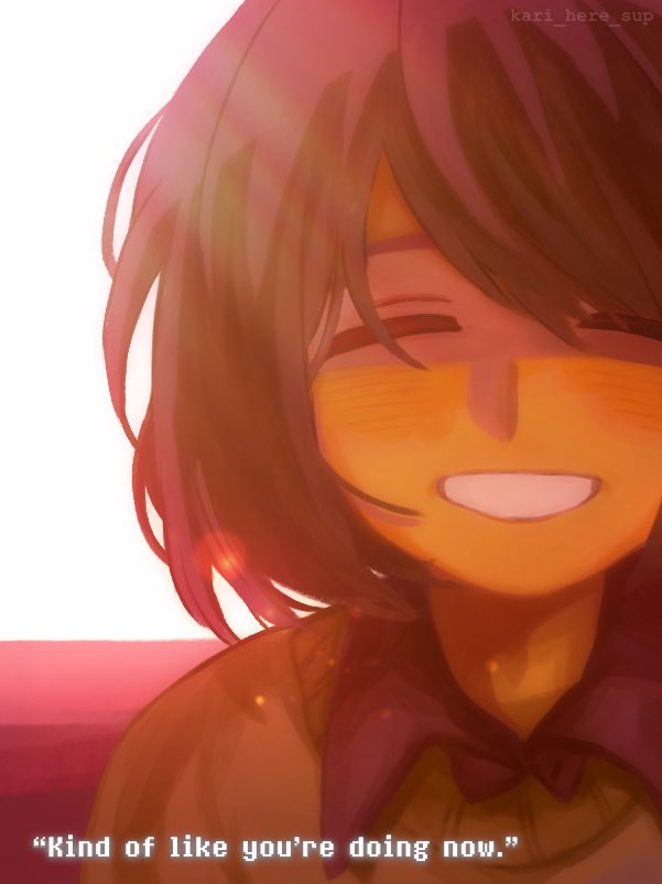 [ Even though I was only making a mess… Her face looked so… happy. ]
(2/5)
#deltarune #deltarunechapter4 #krusie (?)