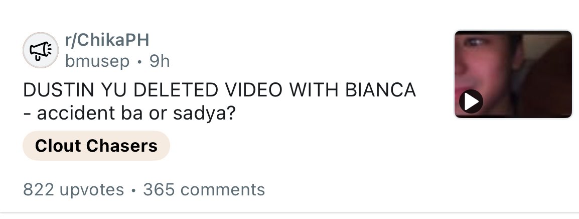 now nyo sabihin there are no repercussions to what that guy did.

the video is spreading like wildfire, and i hate how people are feasting on it like a hot scandal. 

this thread alone, grabe na ang mga nababasa kong comments.

i hate how CVs are talking shit about Bianca again
