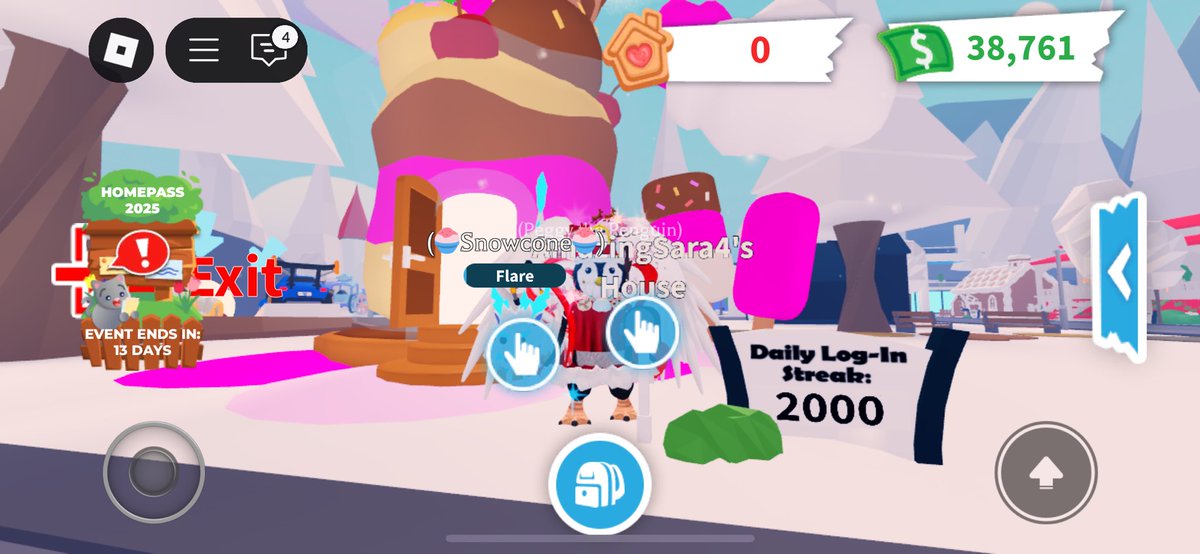 Brokenpencils4's tweet image. Finally reached my 2000 daily log-in streak in adopt me! I don’t even play this game anymore, but my streak is too long to stop 😔 #adoptmeroblox