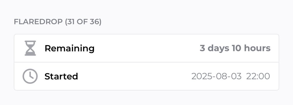 Wow, looking back, I’ve already received 30 months of Flaredrop, just 6 more to go. 

After that, no more free drops. Feeling great for being this early!